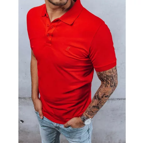 DStreet Red polo shirt PX0546
