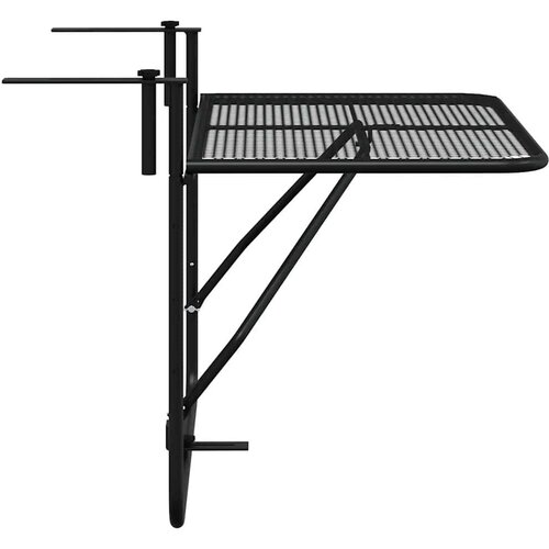 VidaXL balkonski stol crni 60 x 40 cm čelični Slike