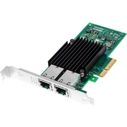 E-green PCI-Express x4 kontroler na 2-porta 10 Gigabit Ethernet (Intel x 550) Cene