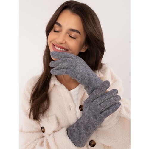 Wool Fashion Italia Gloves-AT-RK-23901.22-gray Slike