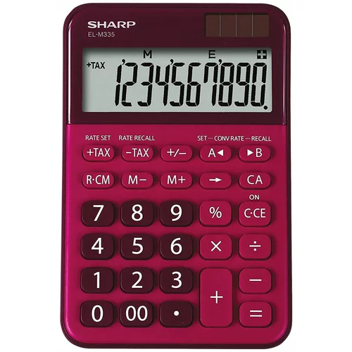 Sharp Namizni kalkulator ELM335BRD, rdeč