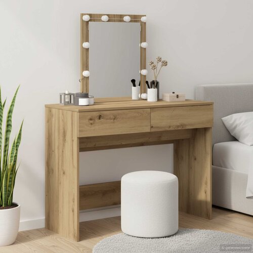  Toaletni stol s ladicama Umjetnički hrast 100 x 40 x 130 cm Cijene