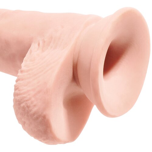 KING COCK PLUS dildo triple density fat with balls 10 Slike