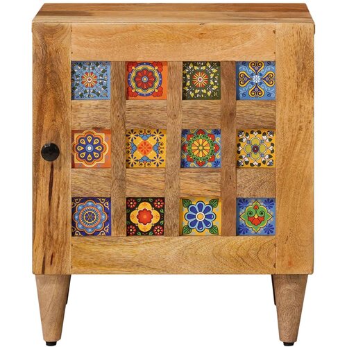  Noćni ormar 2 kom. Prirodna 40 x 33 x 46 cm Čvrsto drvo manga Slike
