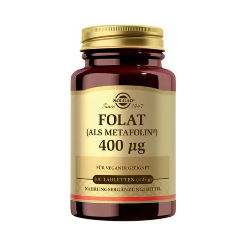 Solgar Folat (kot metafolin) 400 mcg