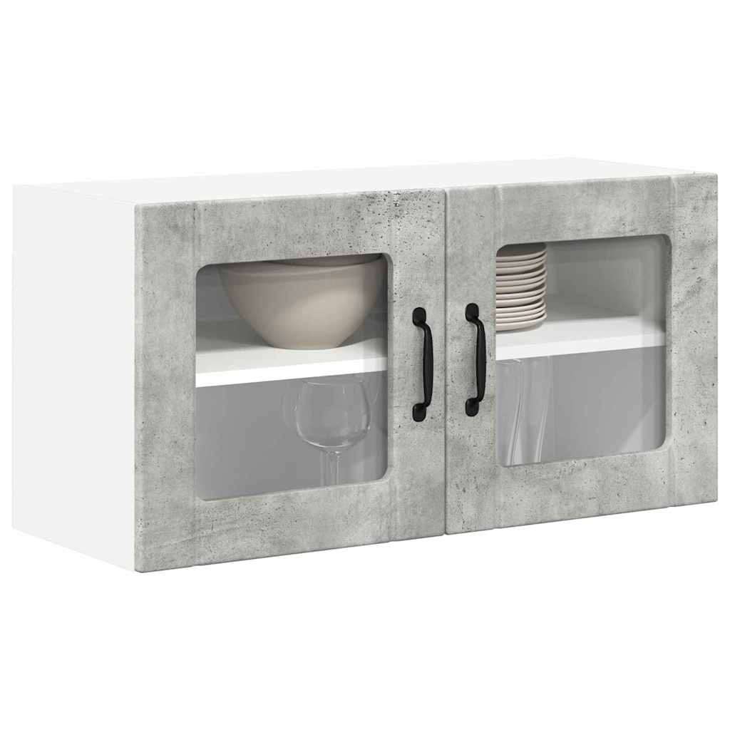  Zidni kuhinjski ormarić s policom Betonski sivi 80 x 31 x 40 cm Slike