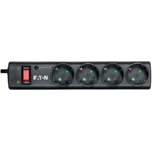 Eaton PS4D za&amp;scaron;tita od porasta napona Crno, Bijelo 4 utičnice naizmjenične struje 220 - 250 V 1 m Slike