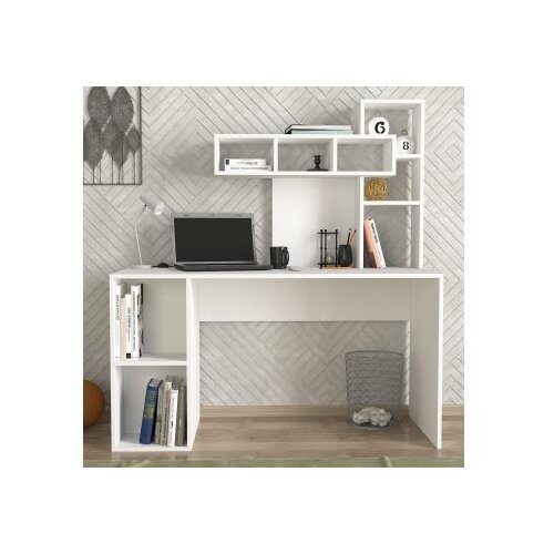Hanah home Koralni radni sto, 140x153,8x60cm, Bijeli Cene