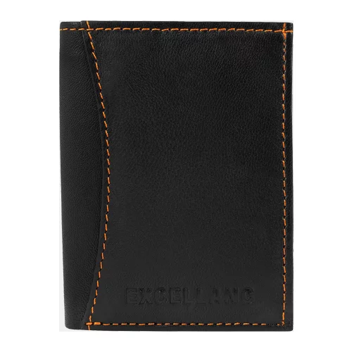 TOSN Moška denarnica Excellanc Mini črno-oranžna