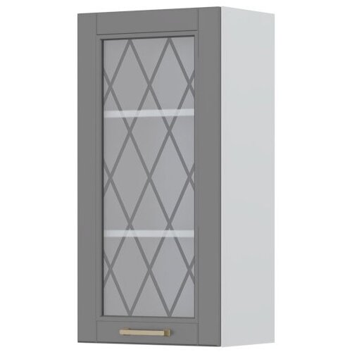 Jela VISOKI VISE�I ELEMENT SA STAKLENIM VRATIMA ZA KUHINJU TARA V9-45-1KS -Grafit mat lak Cijene