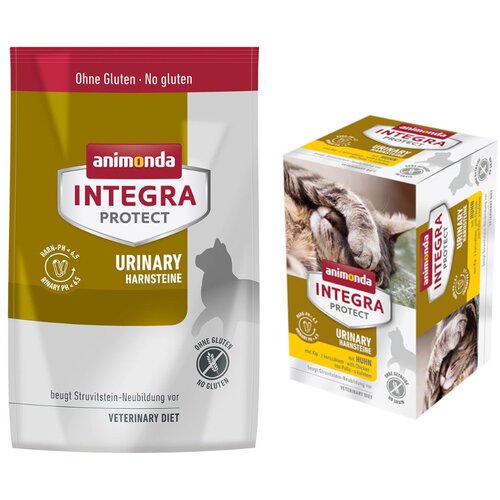  Sniženo! 6x100g animonda Integra Protect Adult + 1,2kg prikladne suhe hrane - Urinary struvitni kamenci + mokraćni kamenci Cijene