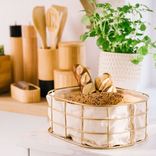 Korpa za hleb DUNCAN 25x20 - Gold - HML Cene