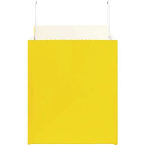  Papirnate vrećice 250 kom s ručkama žute 32x22x24 cm Slike
