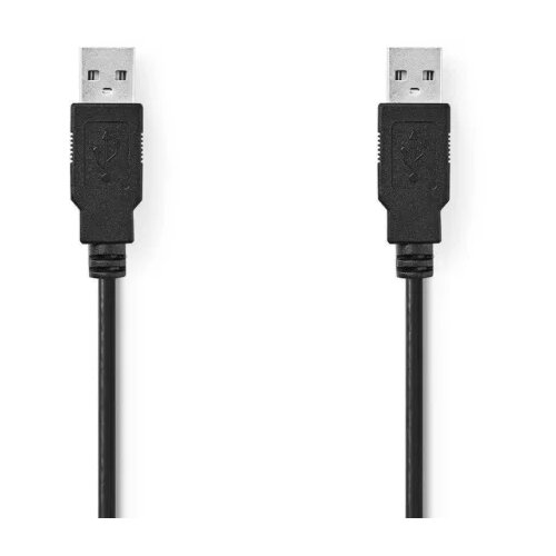 Nedis USB 2.0 KABEL A m A m 2m crni Cene