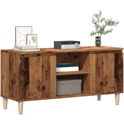 vidaXL TV omarica starinski les 102x35x50 cm inženirski les Cene