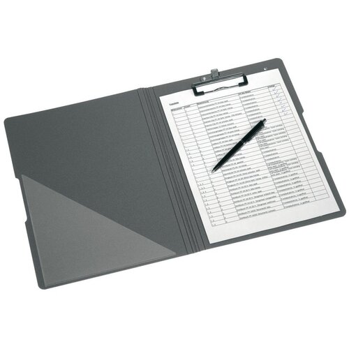 Herlitz Ploča podložna PVC, sa &amp;scaron;tipaljkom, preklopom i gumicom, A4, Easy orga to go, plava Slike