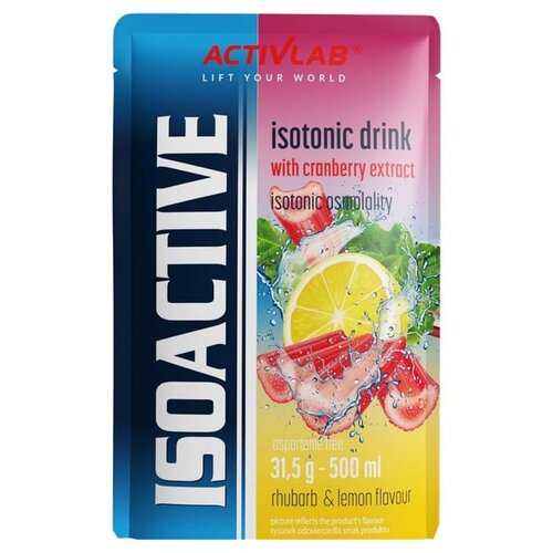 ACTIVLAB Izotonični napitak u prahu Isoactive rabarbara s limunom i brusnicom (31,5 g) Slike