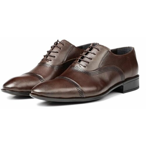 Ducavelli Serious Genuine Leather Men's Classic Shoes, Oxford Classic Shoes Cene