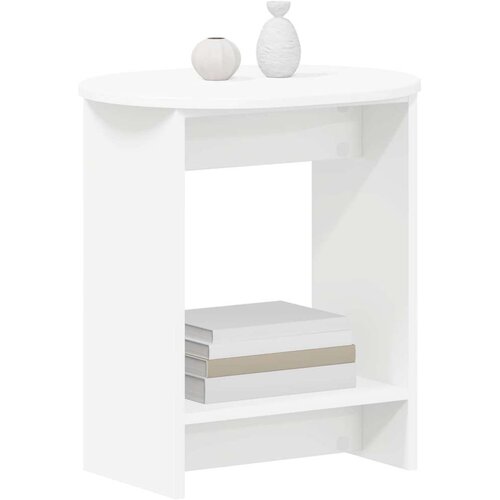  Bocni stol Bijeli 50 x 39 5 x 55 cm Konstrukcijsko drvo Slike