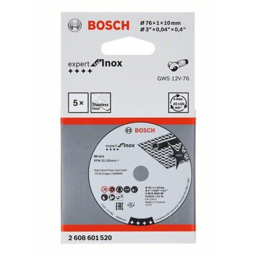 Bosch professional rezalna plošča expert for inox 76mm 2608601520 Cene