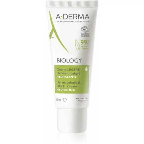 A-derma Biology blaga hidratantna krema za normalnu i mješovitu kožu lica 40 ml