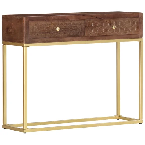 vidaXL Konzolna mizica 90x30x75 cm trden mangov les vidaXL Konzolna mizica 90x30x75 cm trden mangov les