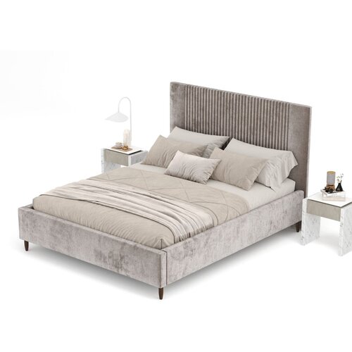 Maison de R&amp;ecirc;ve Bež tapecirani bračni krevet s prostorom za odlaganje s podnicom 160x200 cm Etero &amp;ndash; Slike