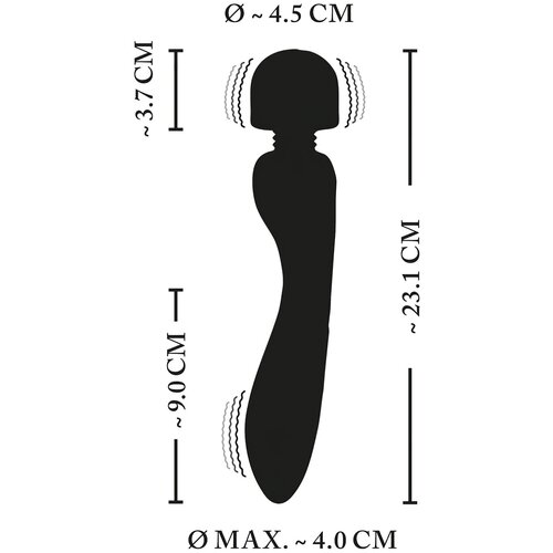 XouXou - Električni masažni vibrator na baterije (črn) Cene