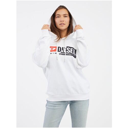 Diesel White Women's Hoodie - Women's Cijene