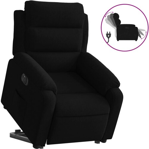 Maison Chic Električni naslanjač - Relax naslanjač s funkcijo vstajanja črn žamet, (22061516) Cene