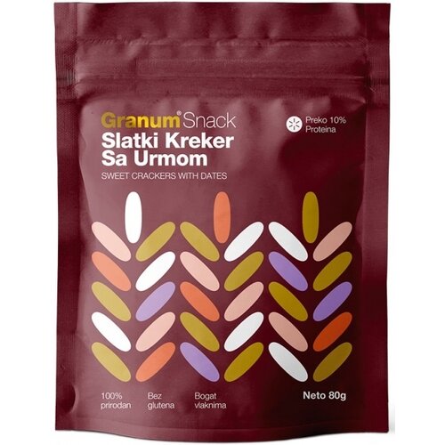 Granum Snack slatki kreker sa urmom 80g Cene