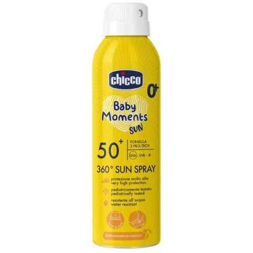 Chicco Baby Moments Sun zaščitno pršilo za otroke 0 m+ 150 ml