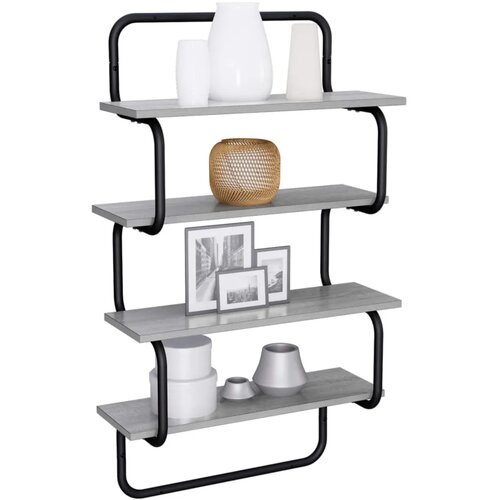  Polica sa 4 nivoa Siva Sonoma 80 x 24 5 x 104 cm - Siva Sonoma 80 cm 4 razine Slike