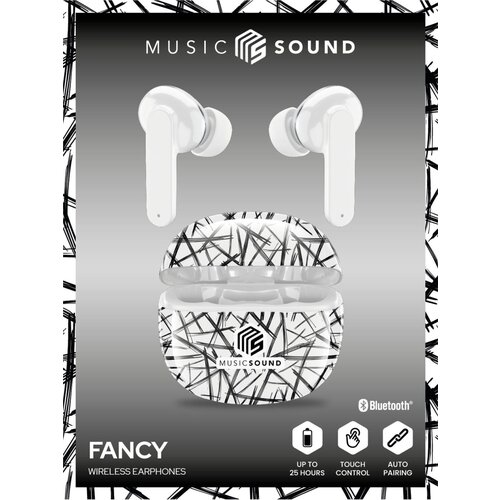 Cellular Line MusicSound BT TWS u&amp;scaron;esne bele slu&amp;scaron;alke, (21074725) Slike