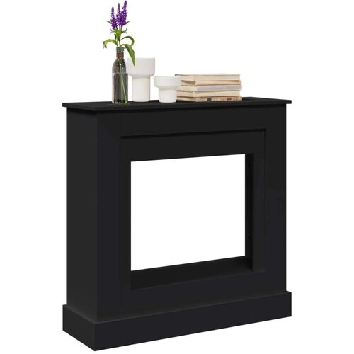  Okvir za kamin crni 90 x 30 x 90 cm od konstruiranog drva Slike