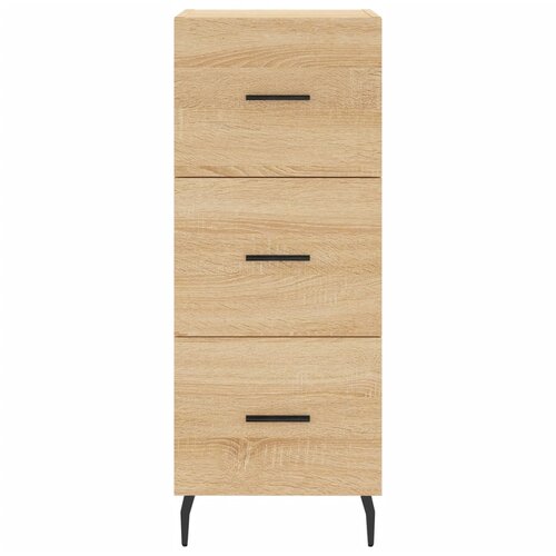 Visoka komoda hrasta sonome 34,5x34x180cm od konstruiranog drva Slike