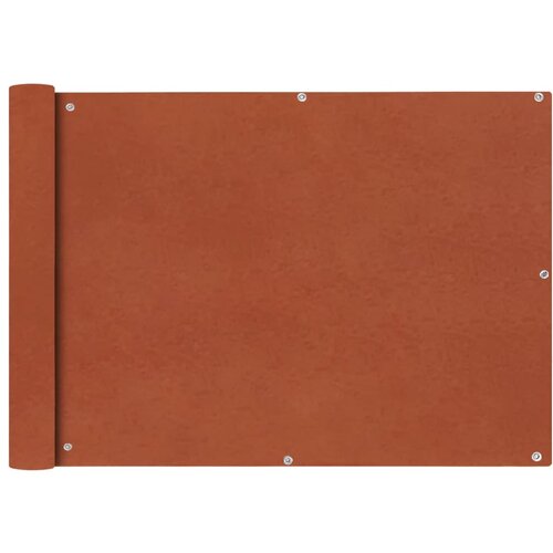 vidaXL Balkonsko Platno Oksford Tekstil 75x400 cm Terakota Cene