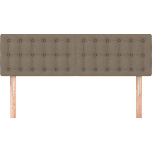  Uzglavlja smeđesiva 144x5x78/88 cm od tkanine Slike