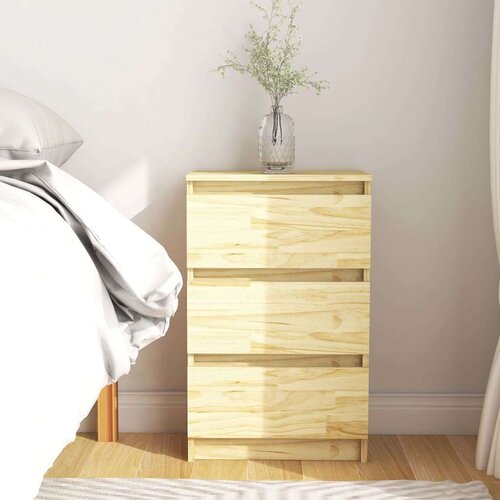 vidaXL Nočna omarica 40x29,5x64 cm trdna borovina Cene