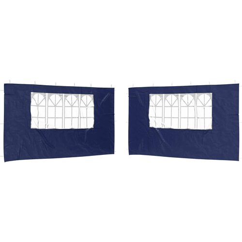 vidaXL Zid &scaron;atora za zabavu 2 pcs 400 x 195 cm Plava PE i čelik - Plava 400 x 195 cm Cijene