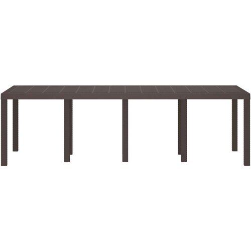  Vrtni Stol Smeđa 250x100x73 cm Poli Ratan Slike