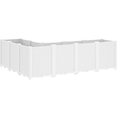  Vrtna sadilica bijela 160 x 120 x 53 cm PP Slike