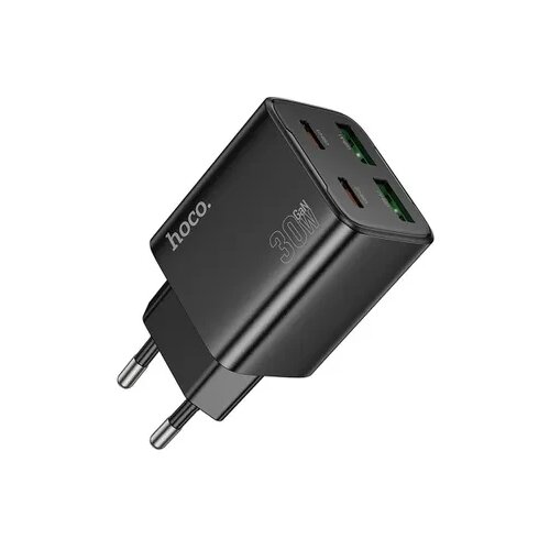 hoco. Punjač 2xUSB-A 2xUSB-C 30W N56 crni Cene