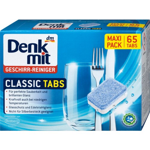 Denkmit classic tabs tablete za mašinsko pranje sudova 65 kom Slike