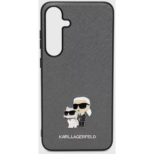 Karl Lagerfeld Etui za telefon Samsung Galaxy S24+ siva barva, KLHCS24MPSAKCMPG