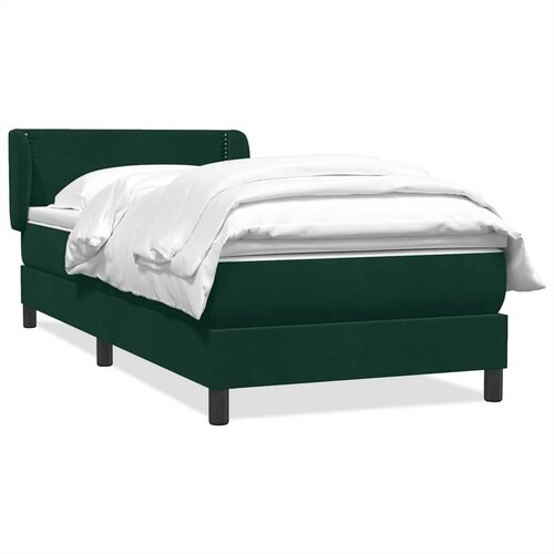 Box Spring krevet s madracem tamnozeleni 80x220 cm bar&amp;scaron;un Slike