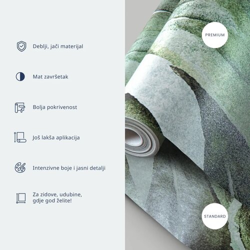  Foto tapeta - Golden-Green Expression 500x350 Premium Slike