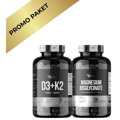 Basic Supplements Magnezijum Bisglicinat + D3K2 - Paket za kosti, srce i imunitet Cene