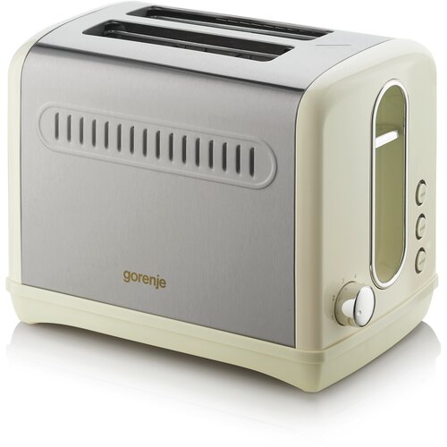 Gorenje T1100CLI Toster, 2 kriške, 1100 W, Retro, Šampanjac Cene