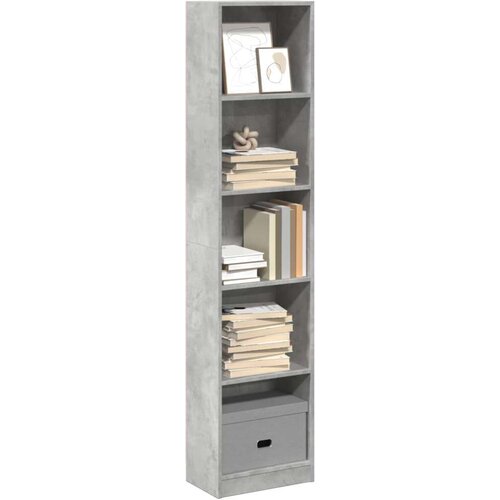 vidaXL Regal za knjige boja betona 40x24x176 cm konstruirano drvo Cijene